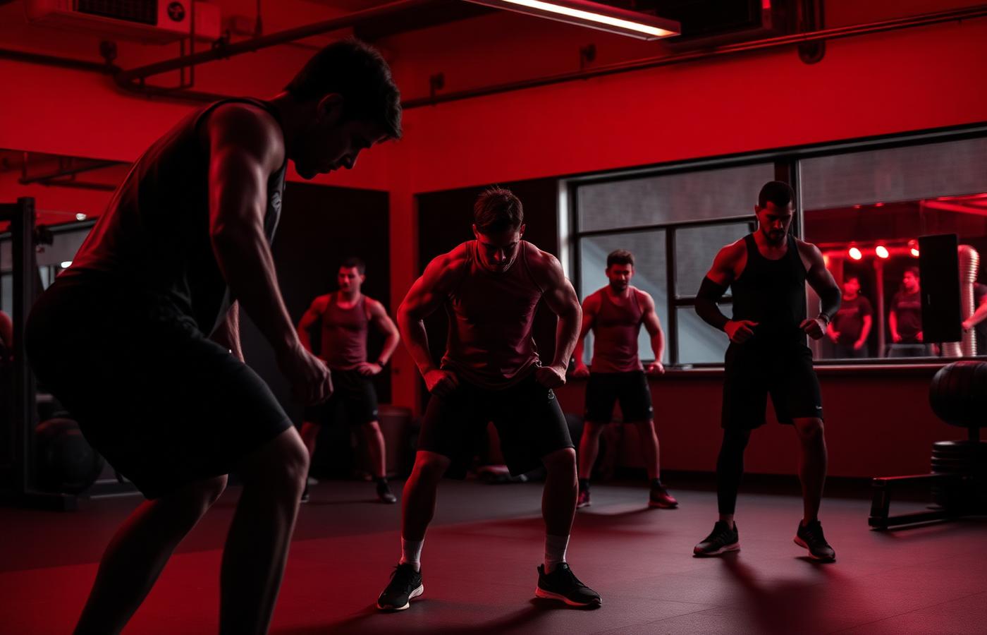 Athletes training